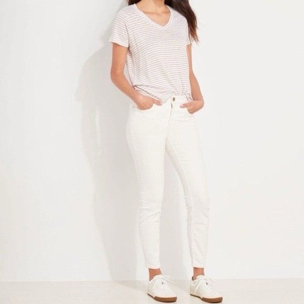 Vineyard Vines Jeans Jamie High Rise Ecru Off-White Size 26x27 Women’s Pants